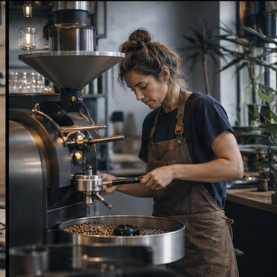 Coffee roaster social content example